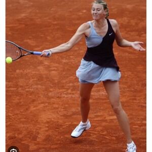 NIKE MARIA  SHARAPOVA CLAY COURT TENNIS DRESS GRAY  M